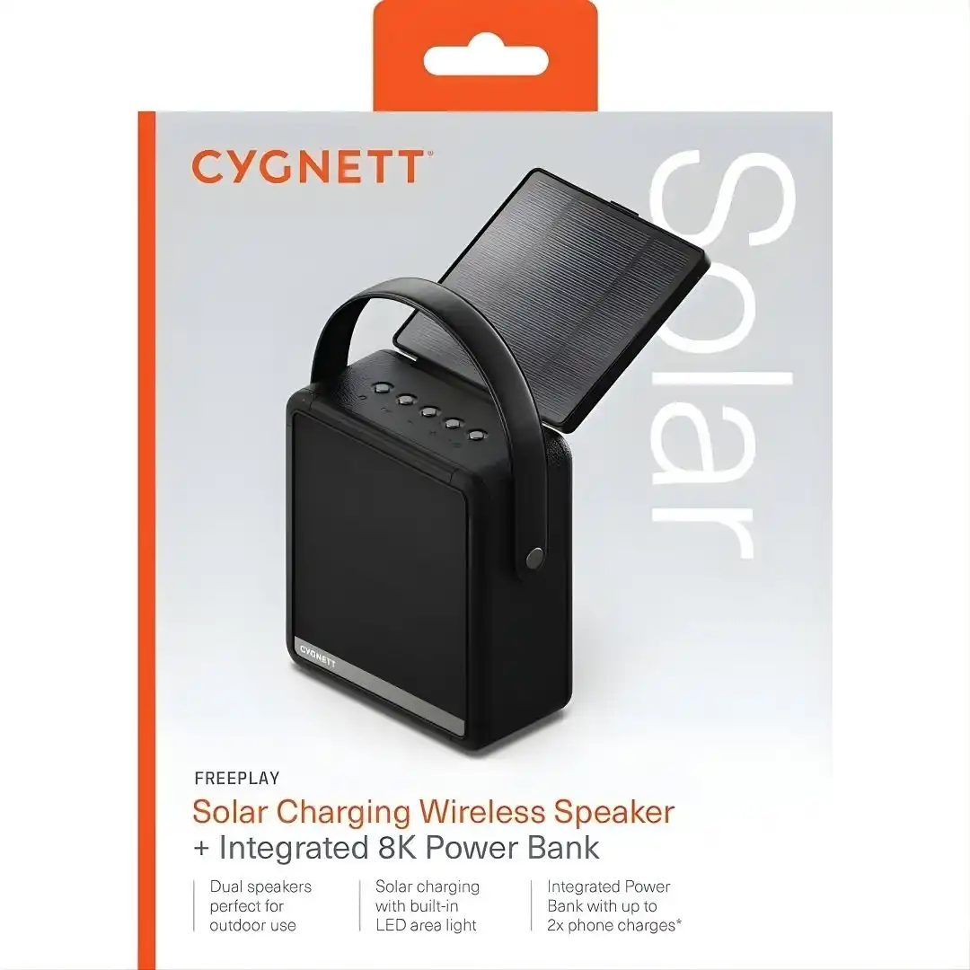 Cygnett Freeplay Solar Charging Wireless 10w Speaker